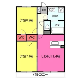 グランデージ【3階】の間取り