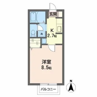 フラワー庄太【2階】の間取り