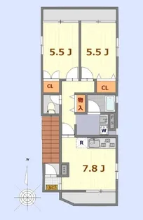 ふじみ野T&T【3階】の間取り