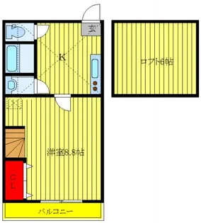Fontana West【1階】の間取り