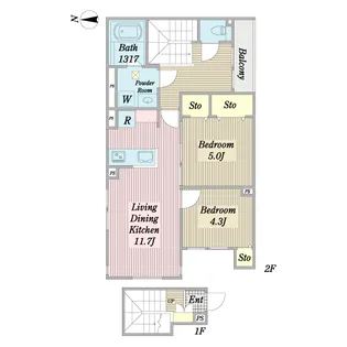 アイザック糀谷【2階】の間取り