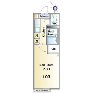 サン・ルミナス【1階】の間取り