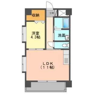 ディープタウンヒルズ【7階】の間取り