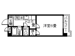 ビラヤマダ【5階】の間取り