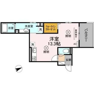 プレジェ西白島【3階】の間取り