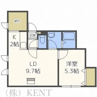 サンライズ山本【4階】の間取り