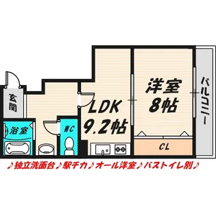 ハーモナイズ森田【2階】の間取り