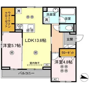 ジャンティリッツ西条【3階】の間取り