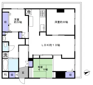 流鉄カーサ新松戸【12階】の間取り