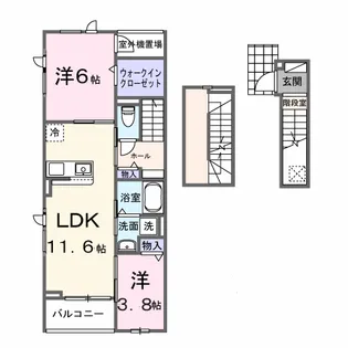 ヴェルドミール【3階】の間取り
