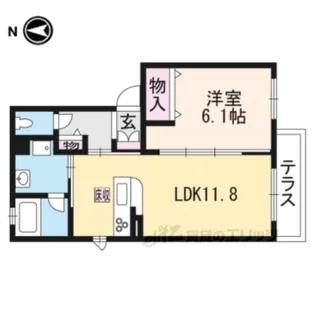 シャーメゾンK・Y【1階】の間取り