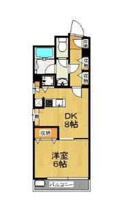 ロイヤル大山【5階】の間取り