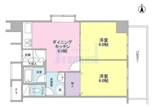 ファーストシティ上落合【8階】の間取り