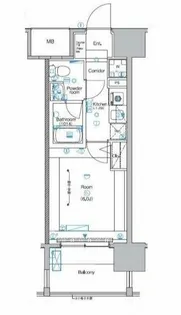 シーフォレシティ芝浦【11階】の間取り