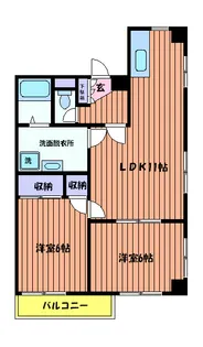 第2アーク山崎【3階】の間取り