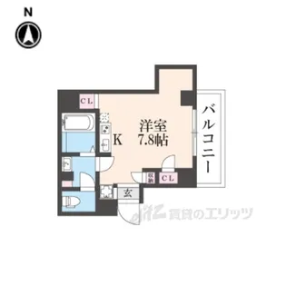 ERCity’s立花駅前【6階】の間取り