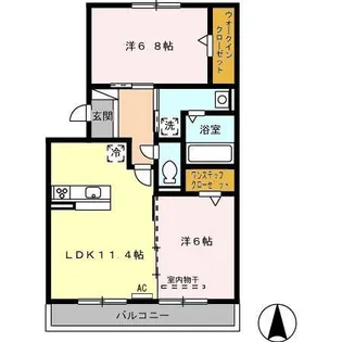 アザレ蘇原【3階】の間取り