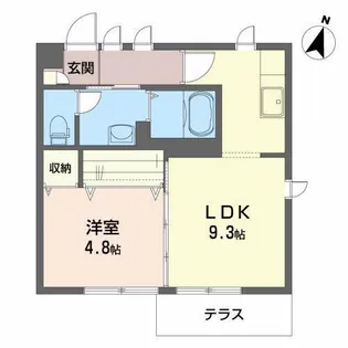 シャーメゾン・S【1階】の間取り