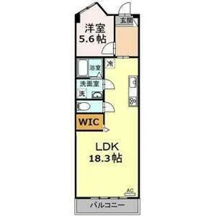 コーポほんじん【5階】の間取り
