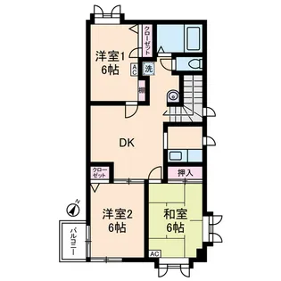 レジデンス大森【2階】の間取り