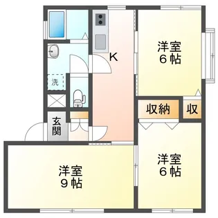 ファンタジスタ勝央 D棟【1階】の間取り