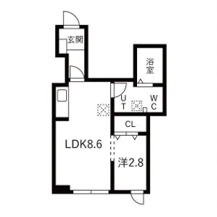 メリディアン多賀城南宮 壱番館【2階】の間取り
