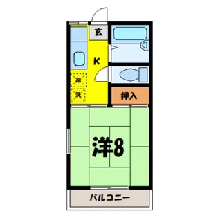 サンプラザ上柴A(深谷市上柴町西)【2階】の間取り