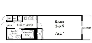 SFベルポート都立大【1階】の間取り
