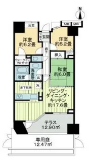 ライオンズステーションプラザ大和【1階】の間取り