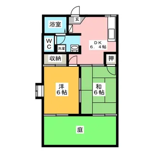 コートサンモール【1階】の間取り