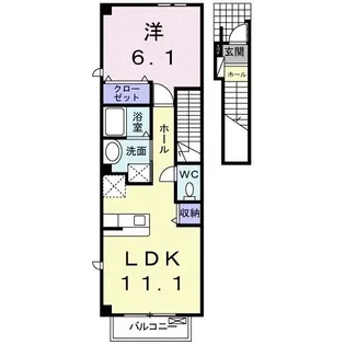 フォンターナ【2階】の間取り