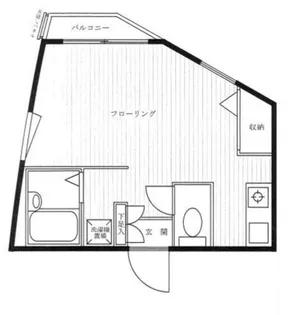 ヴェリテ東松原【4階】の間取り