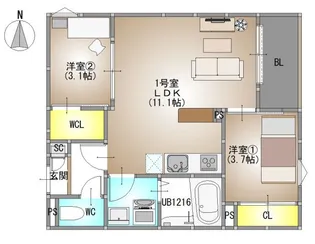 Regalest Plus【2階】の間取り
