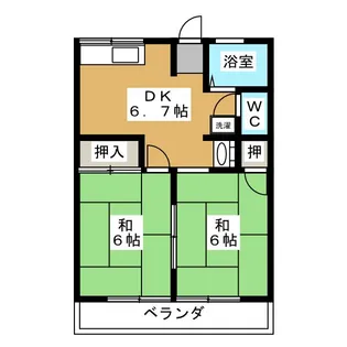 シティハイム土岐【2階】の間取り