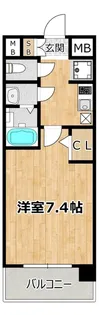大阪WESTレジデンスII【8階】の間取り