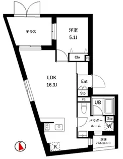 パストラーレ豊玉【1階】の間取り