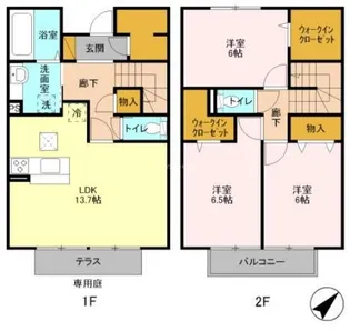 アルページュ Bの間取り