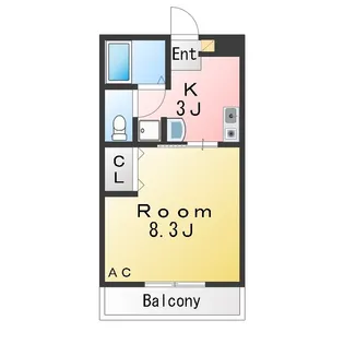 シエル【3階】の間取り