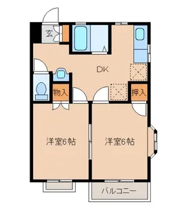 アーベイン石橋 C棟【2階】の間取り