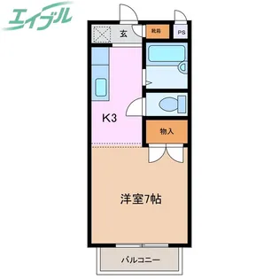 ルミエール塩浜【2階】の間取り