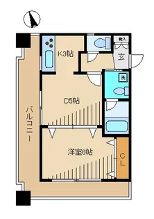 サンライズ大森山王【6階】の間取り