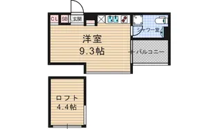 是空NAMBA NISHI【8階】の間取り