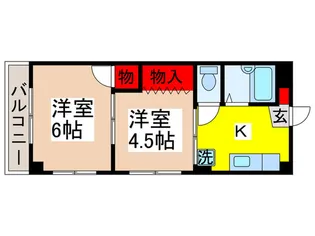 TECパレス高根公団【1階】の間取り