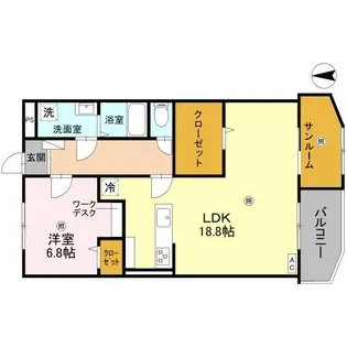 ファミール五反田【5階】の間取り