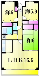 サングリーン海道割【2階】の間取り