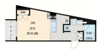 Fullea島津山の間取り