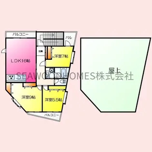 南部ビル【3階】の間取り