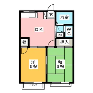 グリーンハイツ坂本【2階】の間取り