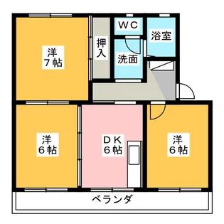 コーポ新富士【3階】の間取り