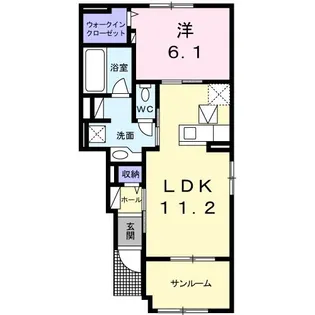 アモーレ B【1階】の間取り